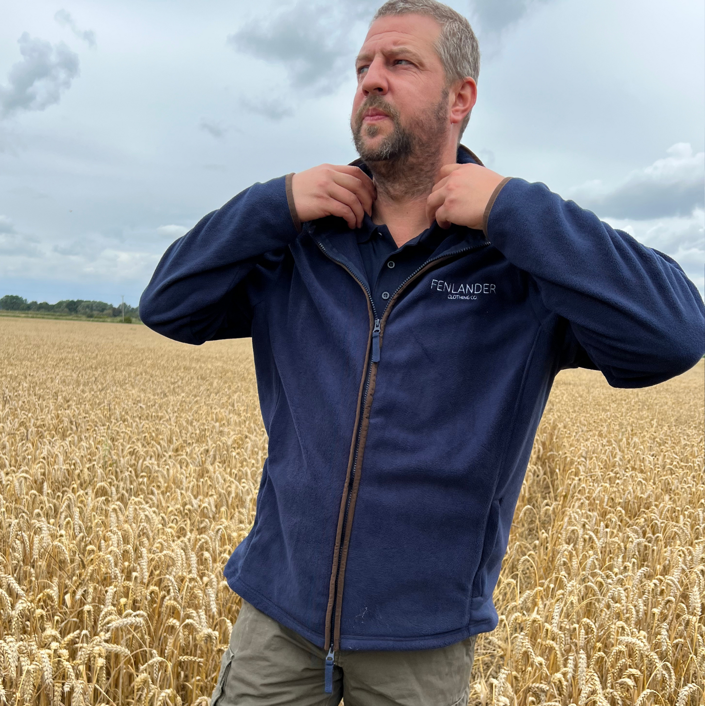 Fenlander Clothing Mens "The Ely" Fleece in Navy