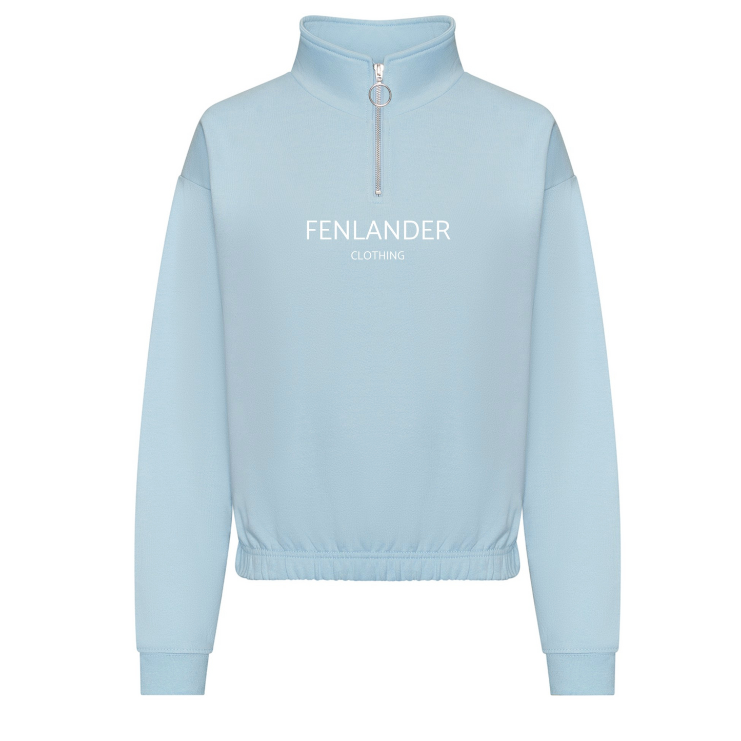 Fenlander Clothing womens cropped 1/4 zip sweatshirt - Available in a choice colours