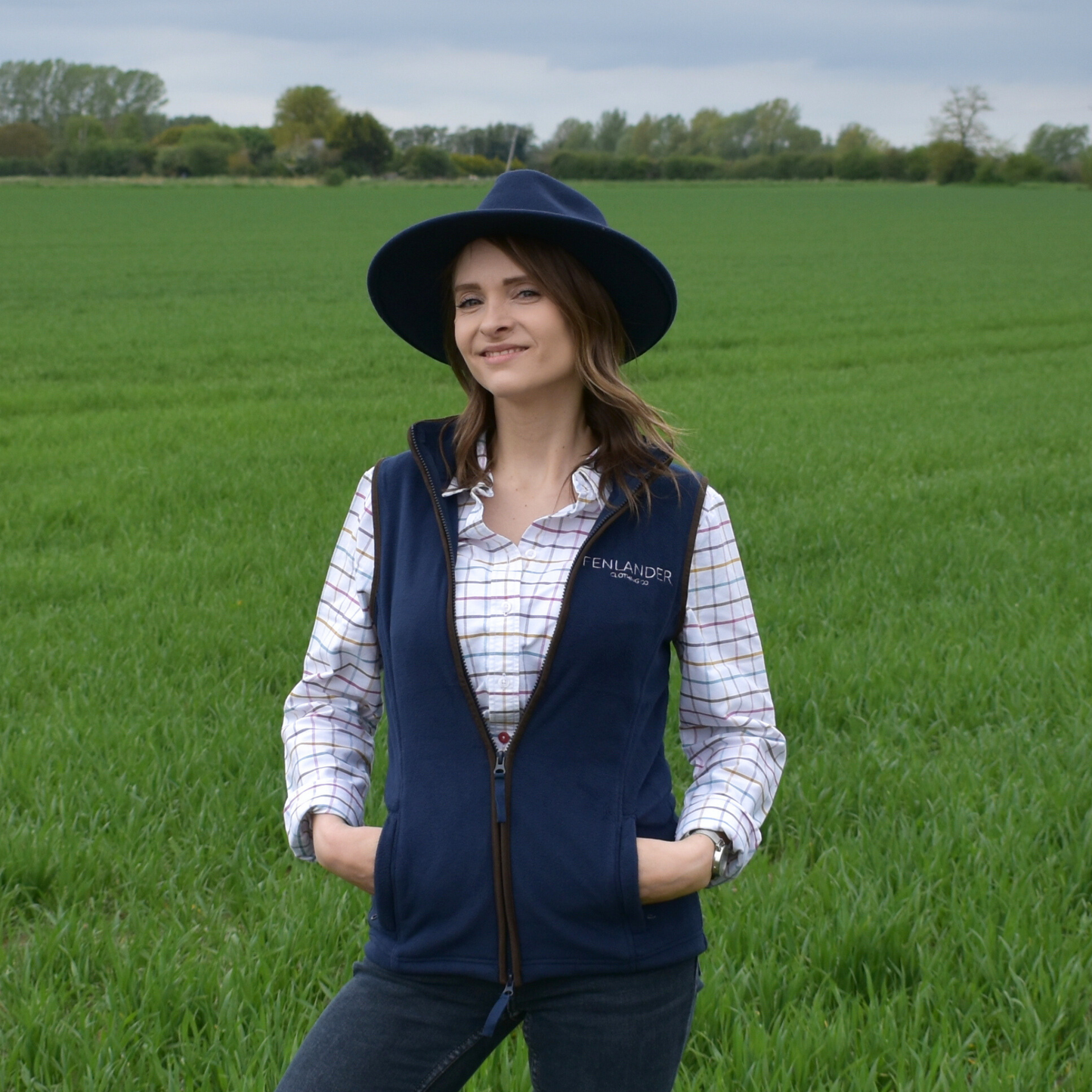 Fenlander Clothing Womens "The Ely" Gilet in Navy