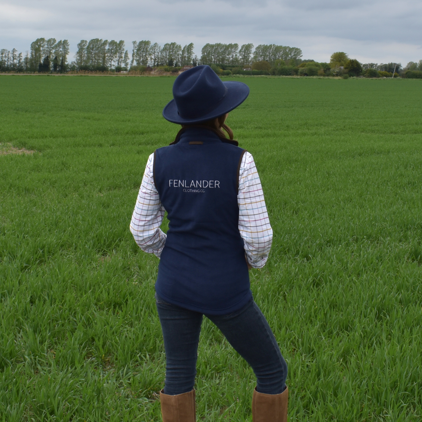 Fenlander Clothing Womens "The Ely" Gilet in Navy